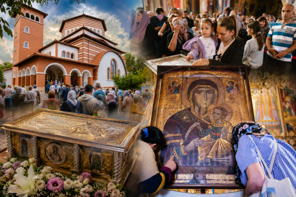 Zeci de mii de credincioși la Mănăstirea Pantocrator. Pelerinaj impresionant la moaștele Sfintei Mironosițe Maria Magdalena și la Icoana Maicii Domnului