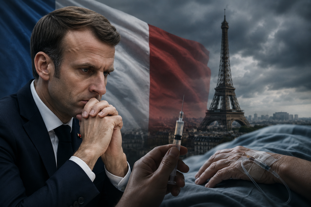 Scandal urias în Franța.A fost adoptată legea eutanasiei, care reglementează sinuciderea asistată. Macron se laudă că aceasta este realizarea celui de-al doilea mandat al său.