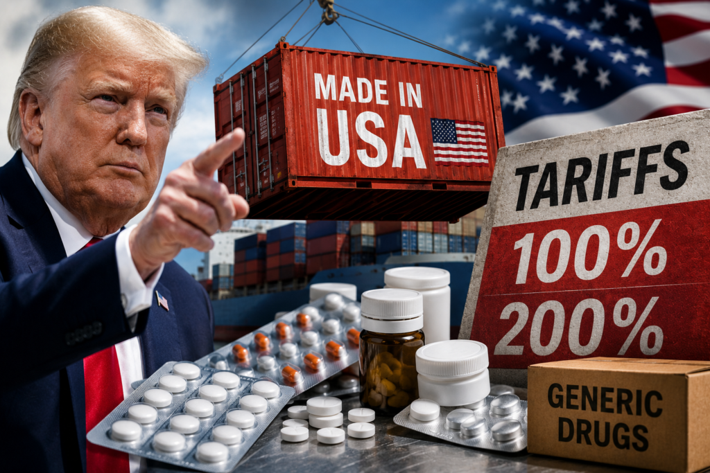 Trump anunță taxe vamale de până la 200% pentru medicamentele generice importate în SUA. Măsura vizează mutarea producției pe teritoriul american