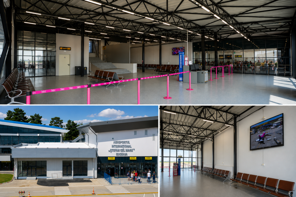 Aeroportul Suceava face un nou pas înainte. Noua sală de îmbarcare pentru zborurile Schengen a fost deschisă
