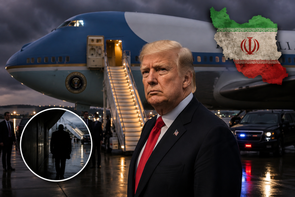 Operațiune secretă pentru protejarea lui Donald Trump. Președintele SUA, mutat pe ascuns într-un alt avion după o amenințare iraniană