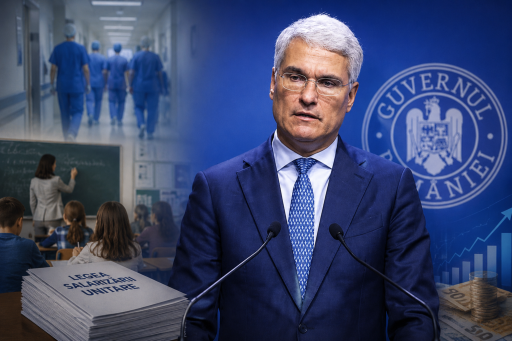 Ministrul care a vrut să le taie din bani medicilor și profesorilor spune că a refăcut legea salarizării. Dragoș Pîslaru promite acum creșteri pentru doi din trei bugetari și cere adoptarea urgentă a proiectului